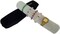 Bracelet, Bangle & Watch Travel Roll Pouch – Black & Gray Velvet Jewelry Organizer with Zipper and Removable Insert for Standard Size (12.5" W x 2.8" D, Black & White)